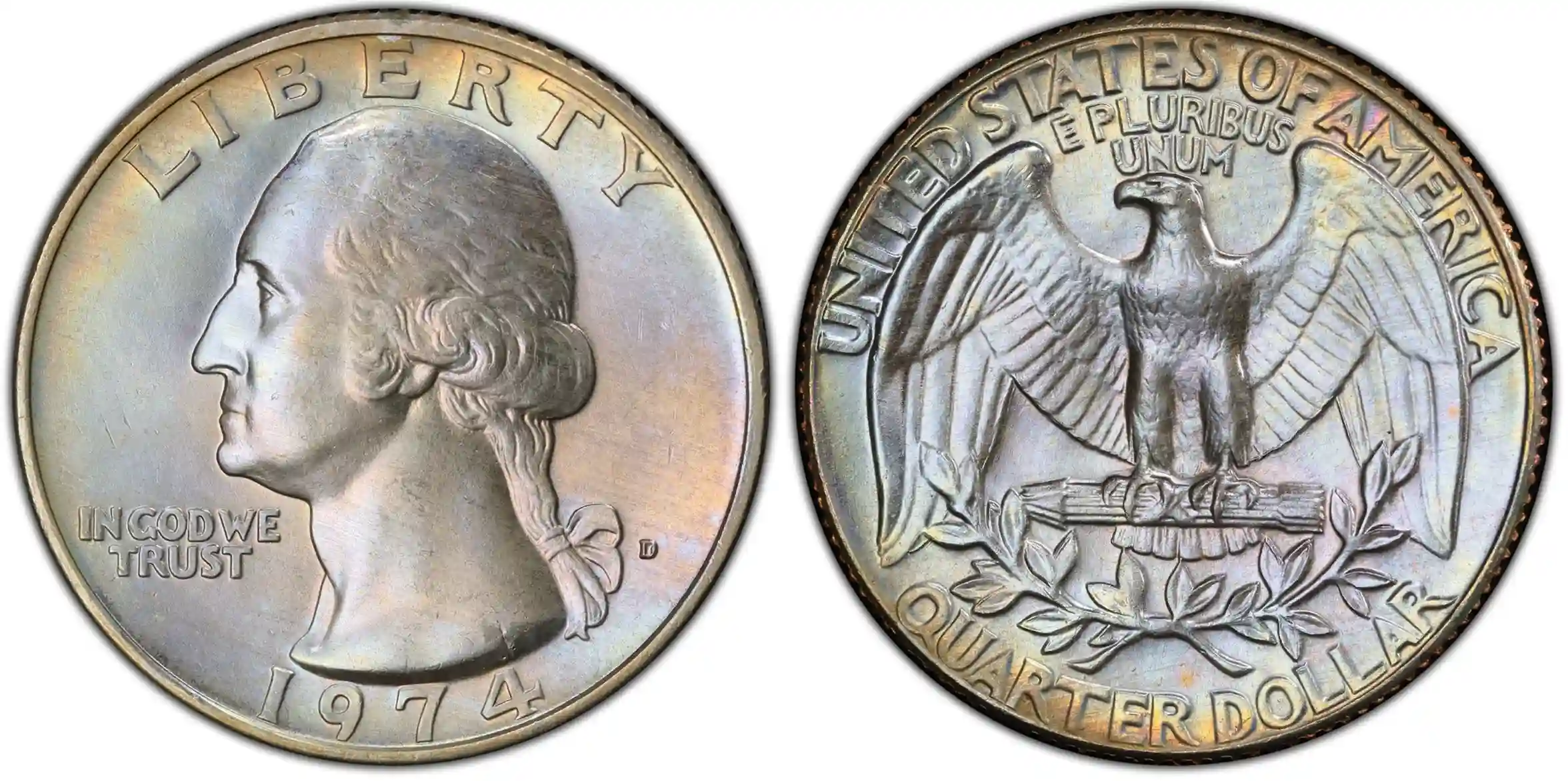 1974 D Quarter Coin
